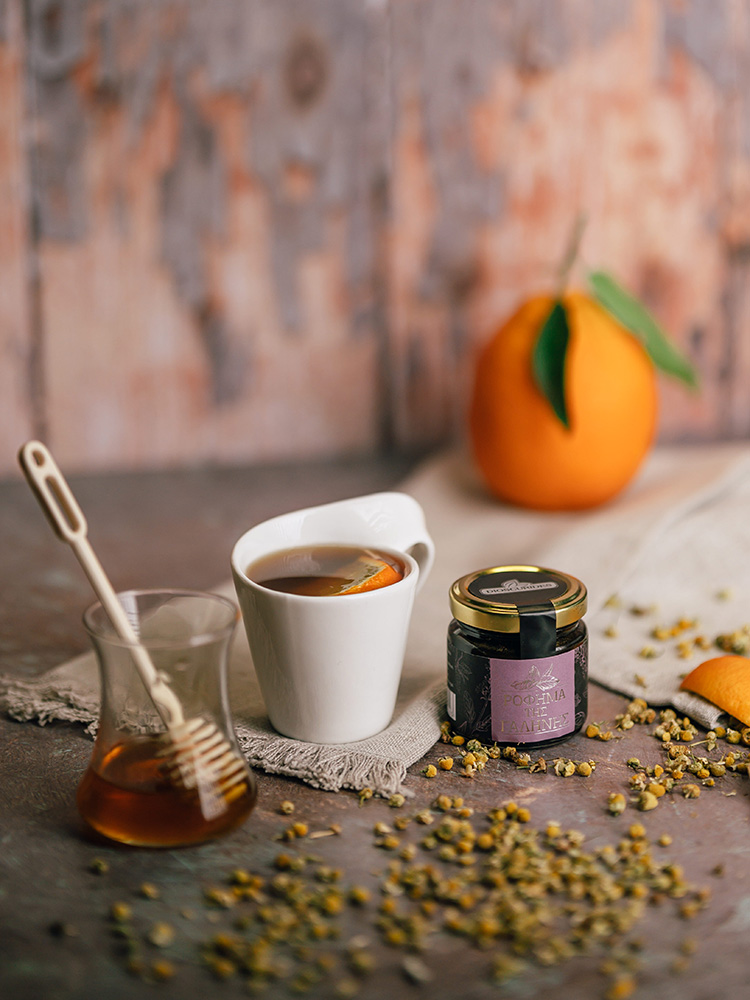 Dioscurides Serenity Honey - tekutý bylinný čaj v medu na pohodu a zklidnění 120g 3